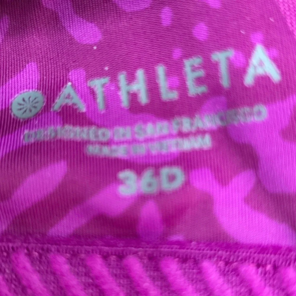 Athleta Fabletics Victorias Secret Sports Bra Bundle Purple Grey Black 36D XL L - Picture 3 of 8